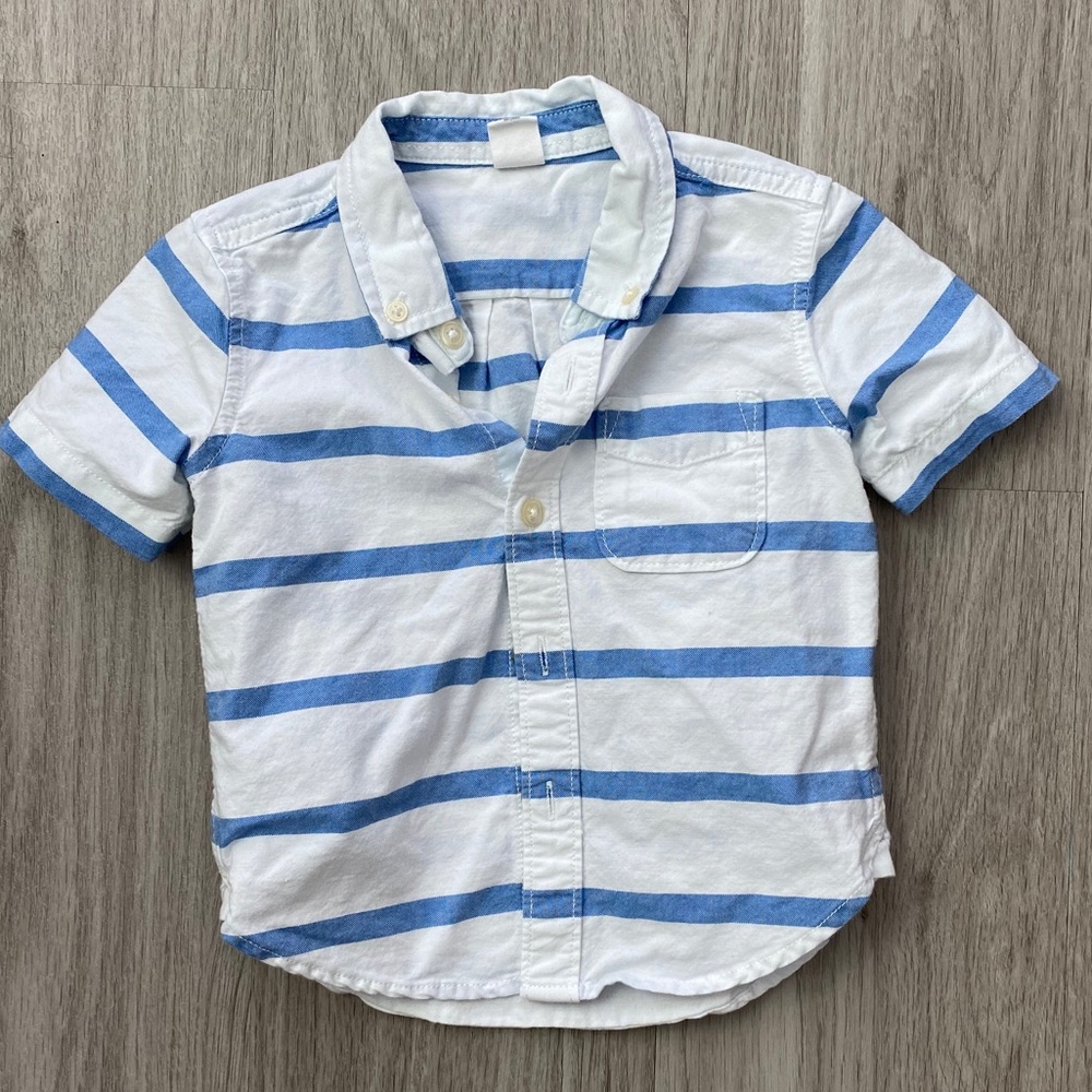 GAP Short Sleeve Button Down 18-24 M